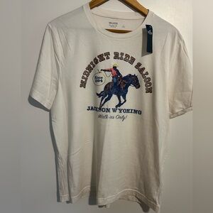 Hollister Midnight Ride Saloon Cream T-Shirt